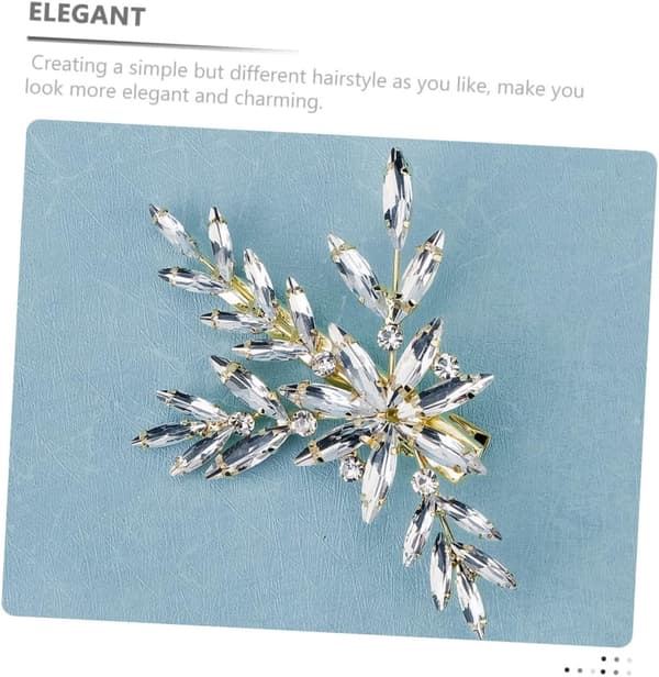 Rhinestone bryllupshårspenne for kvinner Elegant hårspenne tilbehør Lett design