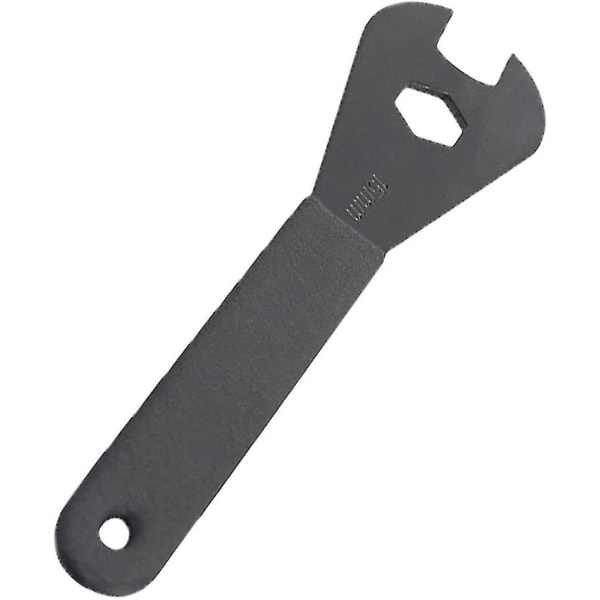Carbonstål Cykelnøgle Holdbar Kegle Nøgle Multifunktionel Cykel Kegle Nøgle Cykel Reparationsværktøj Sort 1stk