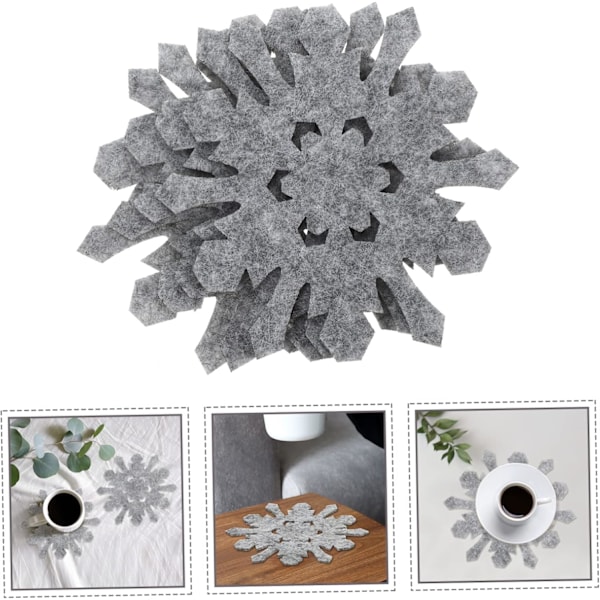 8 st Jul Snöflinga Underlägg Koppunderlägg