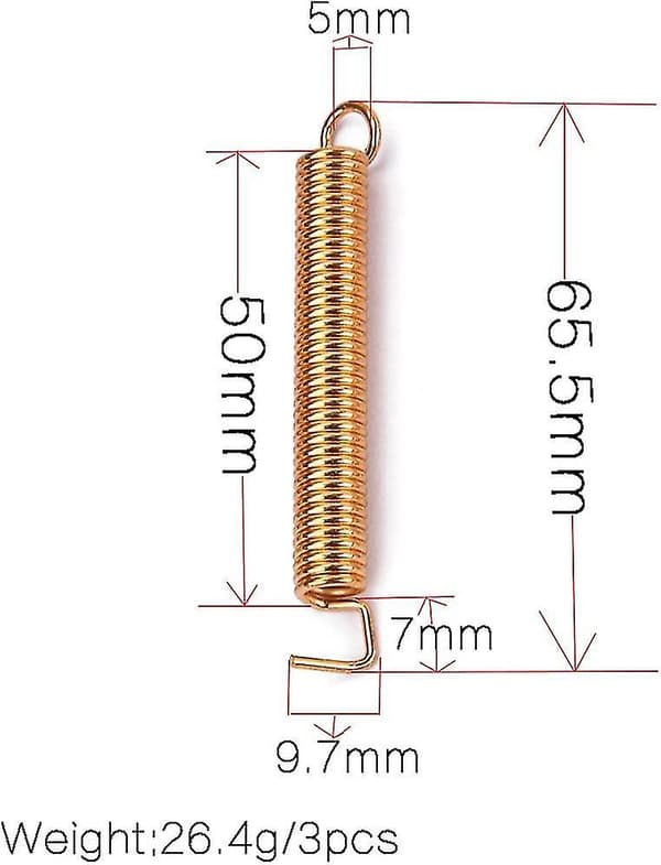 Elektrisk Gitarr Tremolobro Springs Gitardelar-(guld) 3 st