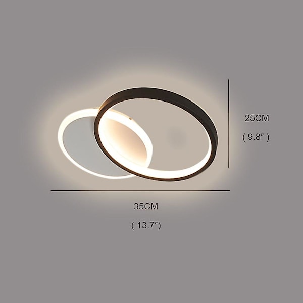 LED Taklampe Sirkel 35cm Moderne Kunstnerisk Metall Akryl
