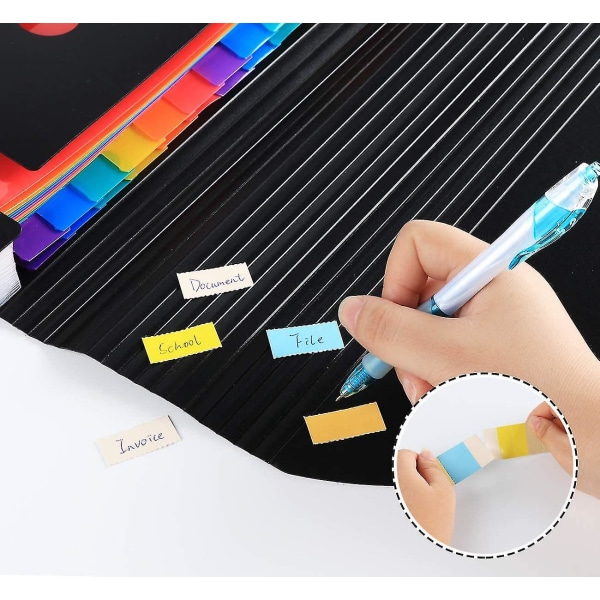 Dokumentmapp A4, Utbyggbar Mapp Accordion Design A4
