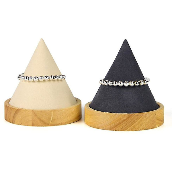 Kegleformet Træarmbåndsdisplayholder