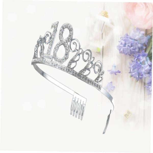 Legering Rhinestone Bursdag Tiara Kakedekorasjon for Jenter Stilig Hodeplagg