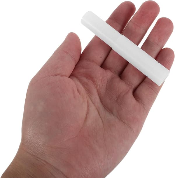2 stk. hvid stål golfskaft forlængeradapter S9 (13,85 mm udvendig diameter)