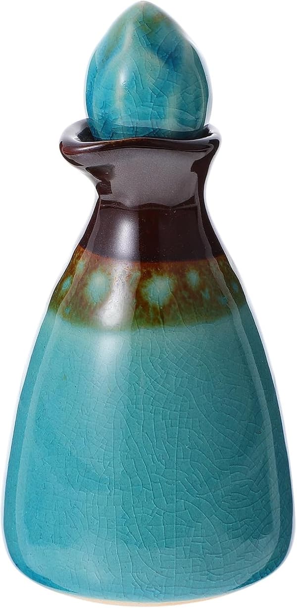80 ml keramisk eterisk oljeflaskedispenser med polert bunn