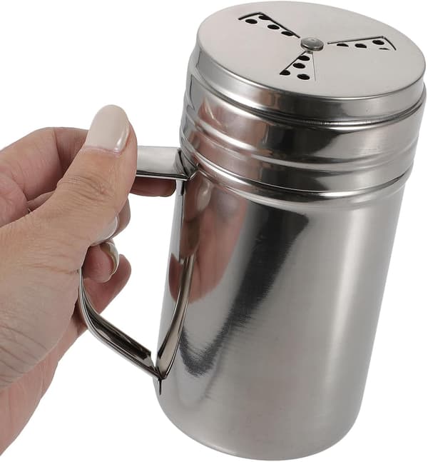 Sølv 304 rustfritt stål krydderflaske pepperdispenser saltbeholder