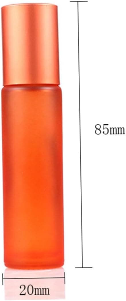 14st Färgglada Matta Tomma Parfymflaskor Blandade Glas Roll-on Behållare
