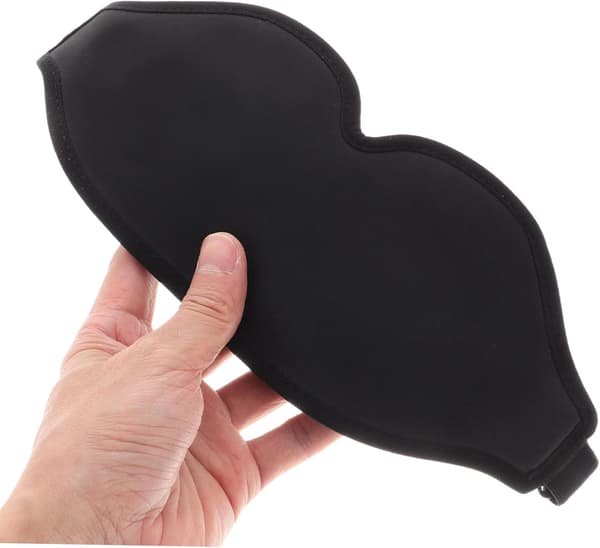Sovmask i memoryskum, ögonbindel för resor, hem, blockerar ljus för sömn