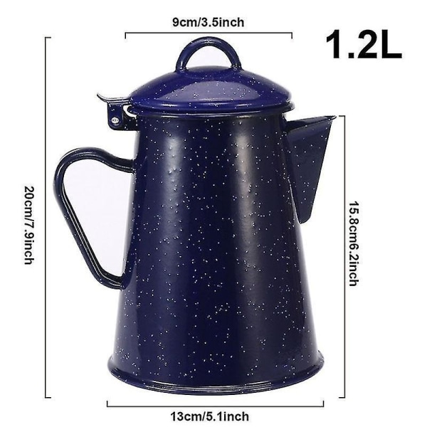 800ml Stjernehimmel Blå Emalleret Vandkoger Potte
