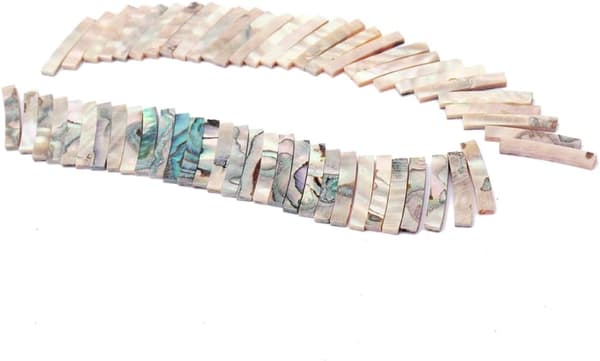 10 stk. Abalone Shell Gitar Purfling Binding Strip for Ukulele og Gitar Syntetisk Materiale 18x3x2mm
