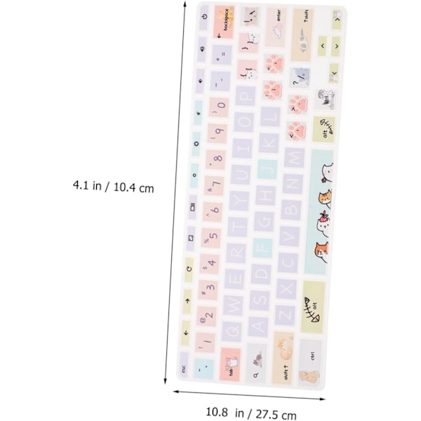 11.6 G4 Tastaturbeskytter Nem Påføring Tastatur Skin Ingen Falmning Støv Spildsikker
