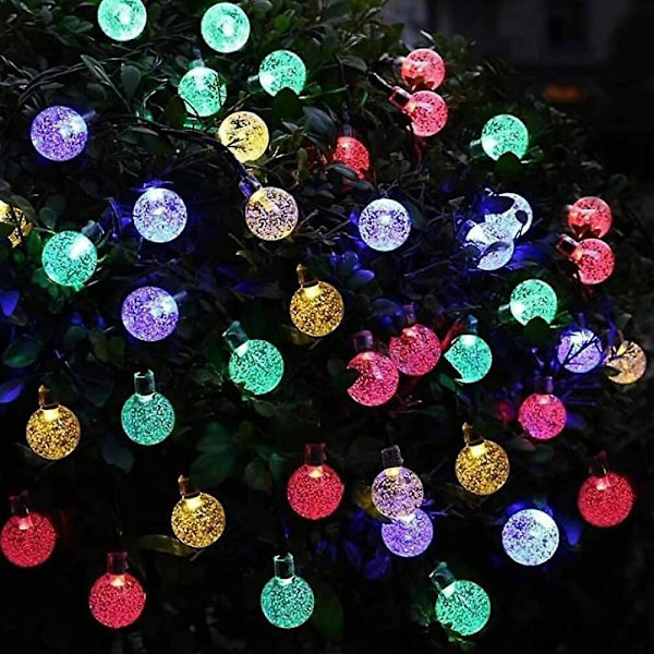 Udendørs Solcelle-Lysstreng LED Solhavelys 6,5m 30LED
