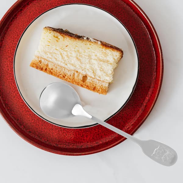 Dessertskefulde Suppe Serveringsskeer Rustfrit Stål 2 Stk med Tigerdesign Sølvbestik