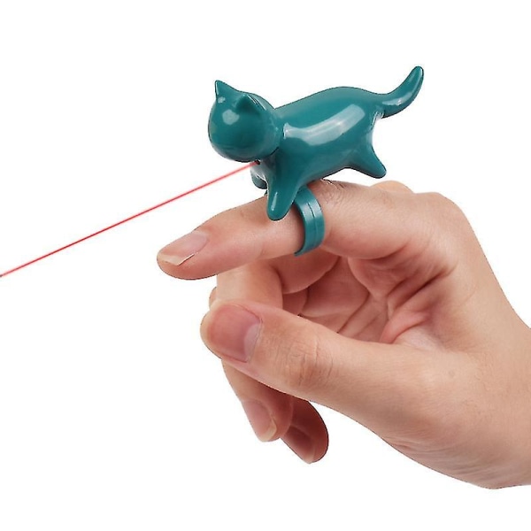 Rolig kattfingerlampa infraröd katt rolig artefakt rosa gul 2 stycken