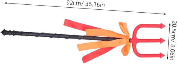 2 st Halloween Trident Prop Plast Pitch Fork för Demon Kostymtillbehör