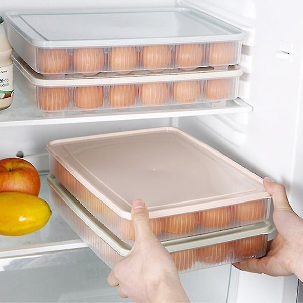 Kylskåp Äggförvaringslåda 24 ägghållare Organizer