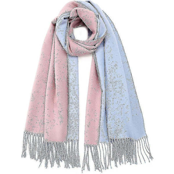 Dam Scarf Cashmere-liknande Wraps Blanketscarf Splicing Rutig Scarf Höst Vinter