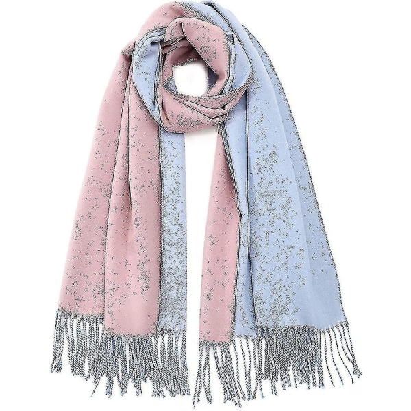 Dames Sjal Cashmere-lignende Wraps Blanket Sjal Splejset Plaid Sjal Efterår Vinter