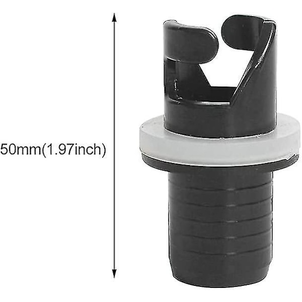 Luftventil Adapter Stik Inflatable Kajak Luftventil Adapter (sort)(1 stk)
