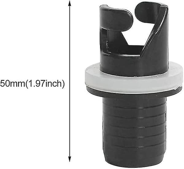 Luftventil Adapterkontakt Oppblåsbar Kajakk Luftventil Adapter (svart)(1 stk)