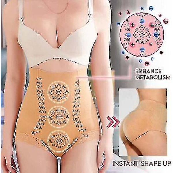 Høytaljede Dametruser med Negative Ioner og Bikube-Struktur for Kroppsforming (haoyi) A-yuhao 3XL-4XL