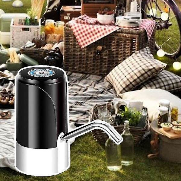 Vattenbehållare Flaska Pump USB Laddning Universal