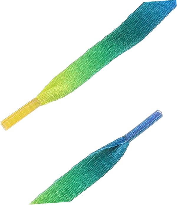 10 par regnbue snørebånd lange polyester snørebånd til sneakers sko regnbue gradient snørebånd