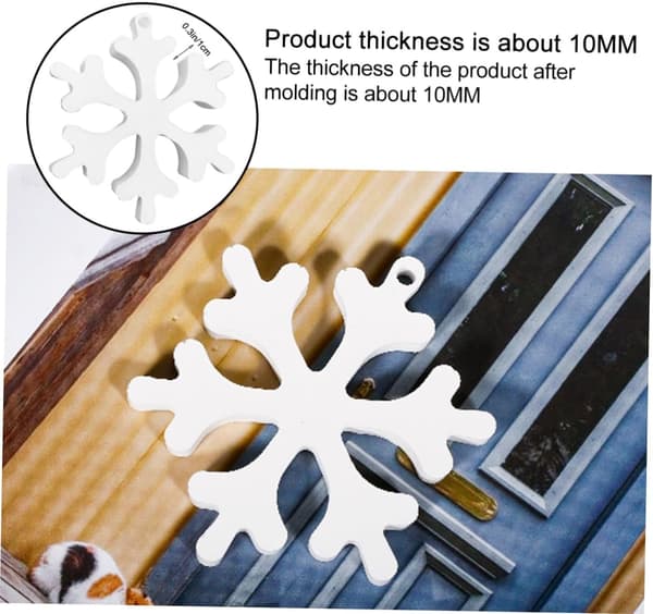 Snöflingeberlockform DIY smyckesformar för julprydnadstillverkning hantverksmaterial