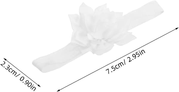 6 stk. håndlavet blomsterpandebånd til piger, bløde blomsterhårbånd