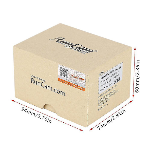 Runcam Owl Plus 700TVL FPV-kamera Laajakulma PAL