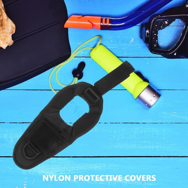 Dykkerlyktsholder Nylonetui med Antiskli-stropp, Bærbar Håndleddsmontering