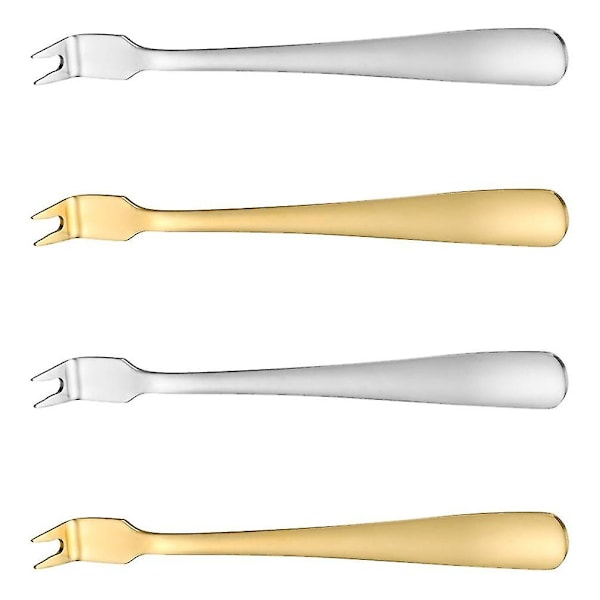 Bestik BBQ Kødfork, Spidspindegaffel, Kødfork, Udendørs Picnic, Offentlig Gaffel Grill (4 stk)