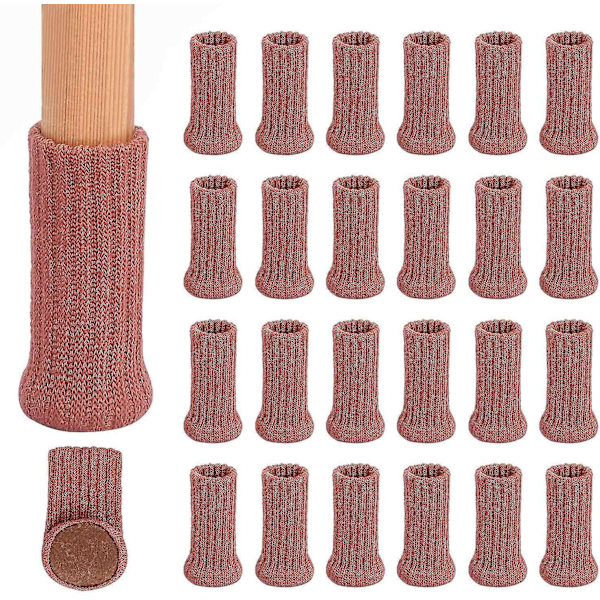 24-pack Stolsbenskydd Möbelfötterstrumpor Tjocka