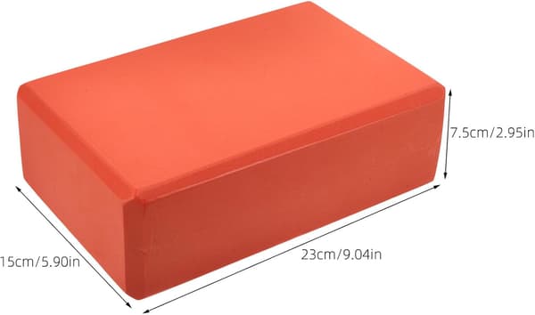 2 st EVA Högdensitets Orange Yogablock 120g Lättviktsskumblock