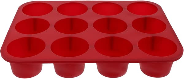 Muffinsbakform i silikon med 12 koppar Non-Stick Flexibel Silikonbakform