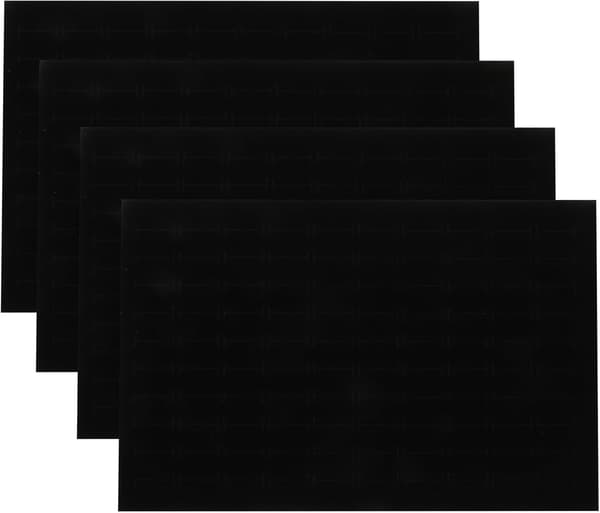 4 st ringdisplaydyna svampfoder smyckeskrininsatser enkel form mjuk svamp skyddar smyckesdisplaybricka