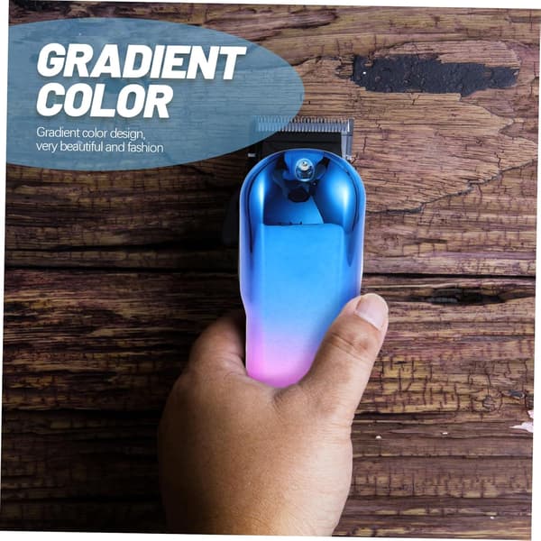 Hårtrimmerlokk Gradient Design Fasjonabelt Deksel Hjemmesalongbruk Sterkt Materiale
