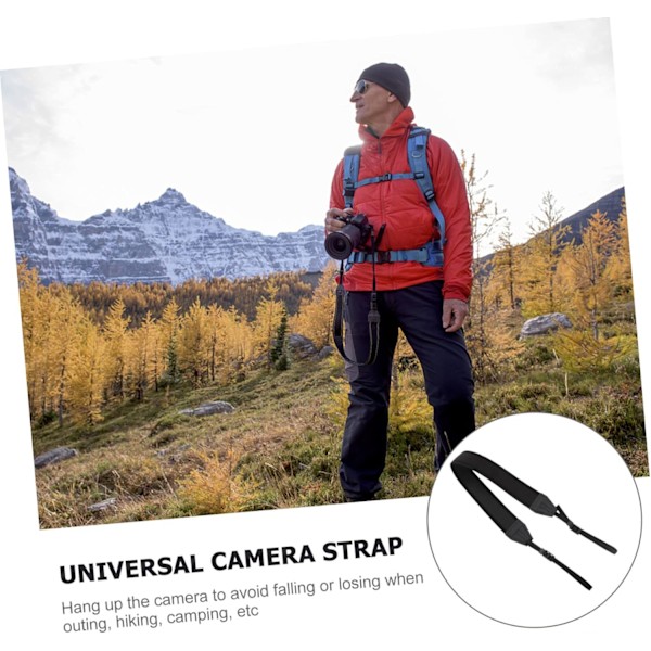 2 stk. Justerbar Neopren Kamerastropp Universal Halsstropp