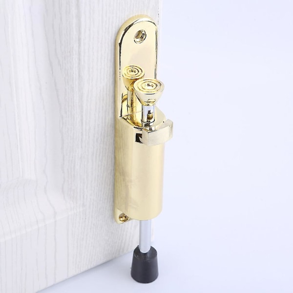 Hjemmefodbetjent Kickdown Dørstopper En-tryks Flip Dørholder Lydløs Buffer Brushed Nickel