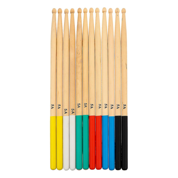 6 par percussion trommestikker trommestikker træ tromme pinde trommeslager pinde