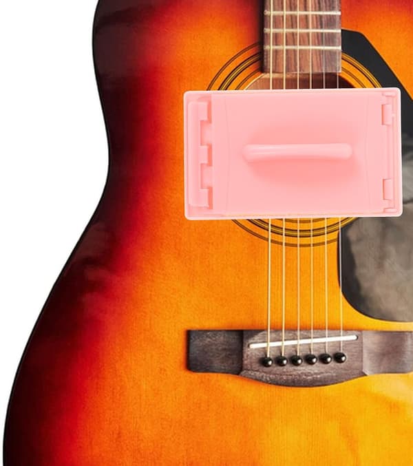 Bärbar gitarrsträngrengörare 2-pack för el- och akustiska gitarrer, ABS- och tygmaterial