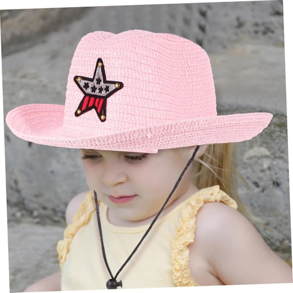 Cowboyhatte til børn med skygge, strandhatte