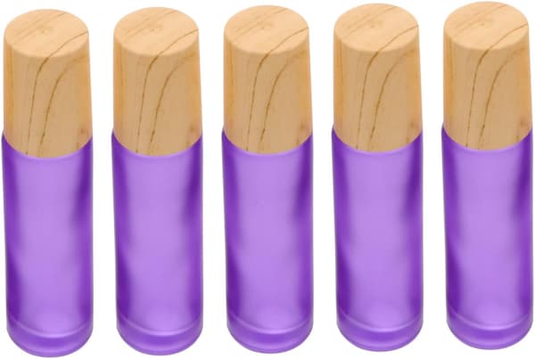 Påfyllningsbara eteriska oljeflaskor, förpackning med ml roll-on-flaskor, läckagesäkra, bärbara för reseförvaring