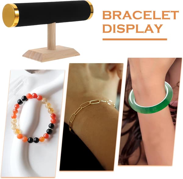 Mångsidig klockdisplayställ 5 st Armbandshållare Stativ Trä Enkellager
