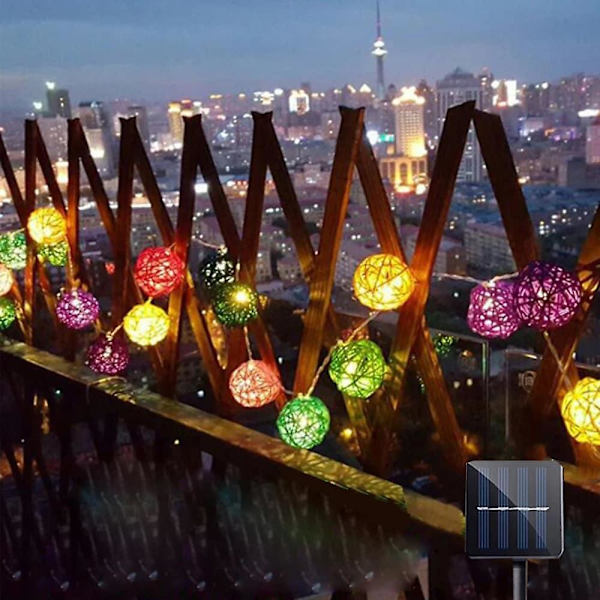 Ulkoilma Solar String Lights Sepak Takraw LED Fairy IP65