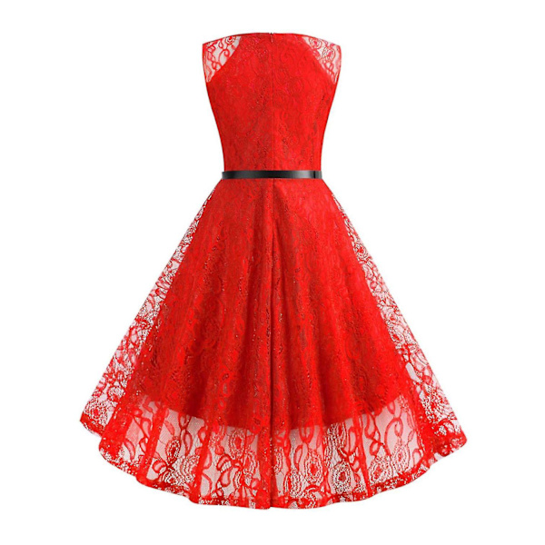 Naisten Pitsi Retro Rockabilly Midi-mekko Iltapuku
