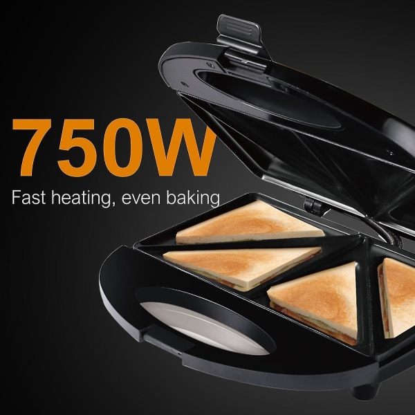 Elektrisk Sandwich Maker Toast Hvitevarer Smørbrød Press