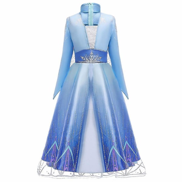 Elsa Cosplay Costume Girl Princess Dress