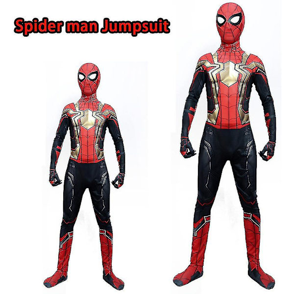 Spider-Man: No Way Home Jumpsuit Zentai Bodysuit Barn Kostyme for Gutter 11-12 Years
